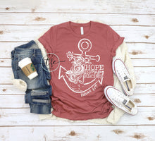 Load image into Gallery viewer, {Hope Is My Anchor} screen print tee