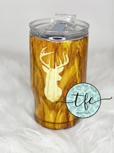 Load image into Gallery viewer, {Wood Grain + Deer Silhouette} Tumbler RTS