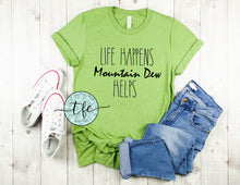 Load image into Gallery viewer, {Life Happens} custom soft drink tee