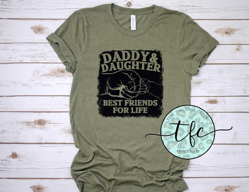 {Daddy + Daughter- best friends for life} screen print tee