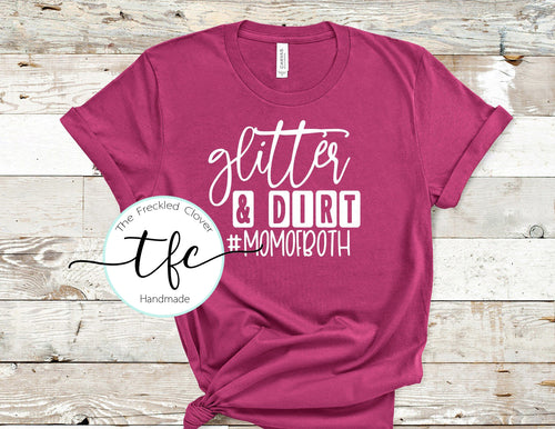 {Mom Of Both} screen print tee