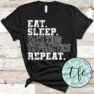 {Take Kids To Practice} screen print tee