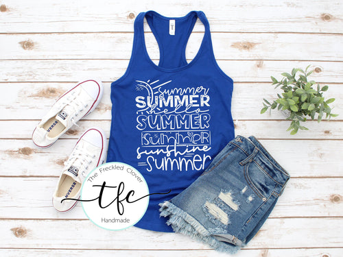 {THE Summer Tee} screen print tee/tank