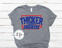 Load image into Gallery viewer, {Thicker Than A Snickers} screen print tee