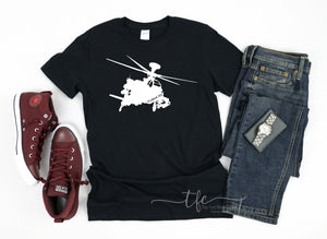 {Custom Apache Helicopter Tee}