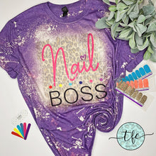 Load image into Gallery viewer, {Nail Boss} leopard distressed tee