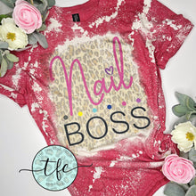 Load image into Gallery viewer, {Nail Boss} leopard distressed tee