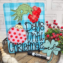 Load image into Gallery viewer, {Mean One Countdown} dry erase board