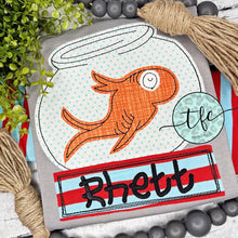 Load image into Gallery viewer, {Seuss Goldfish} applique design