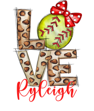 Load image into Gallery viewer, {Leopard Softball Love}