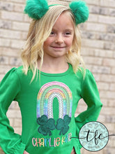 Load image into Gallery viewer, {Lucky Rainbow} applique tee