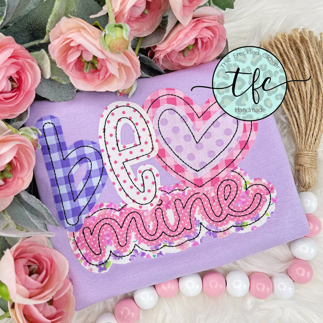 {Be Mine- Valentine} applique design