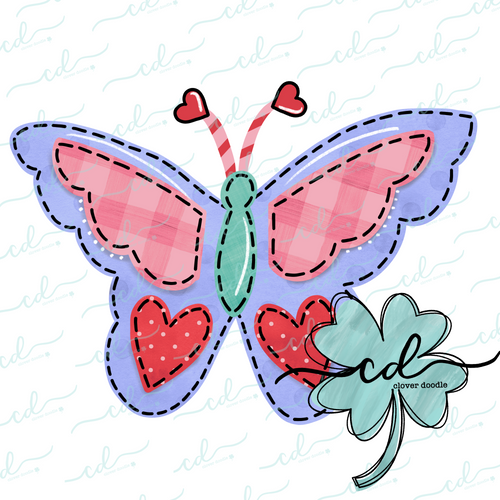 {Valentine Butterfly}  SUBLIMATION Tee