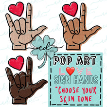 Load image into Gallery viewer, {Pop Art Love Sign Hand} SUBLIMATION Tee