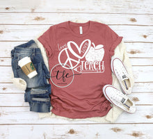Load image into Gallery viewer, {Live. Love. Teach} screen print tee