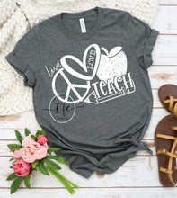 Load image into Gallery viewer, {Live. Love. Teach} screen print tee